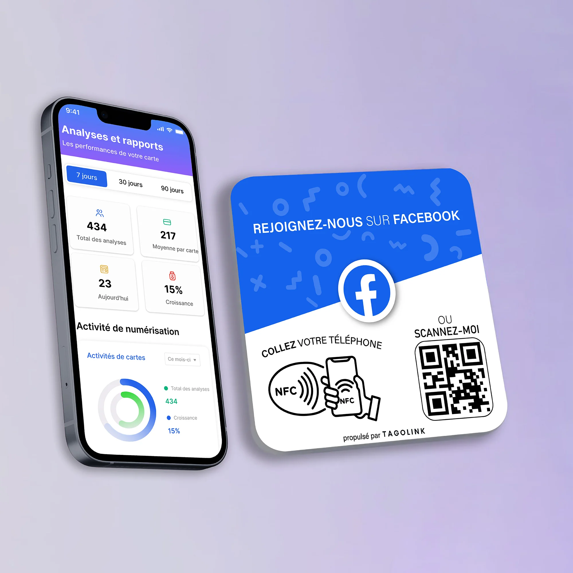 Facebook plaque Mocup 2 2 Plaque Facebook NFC