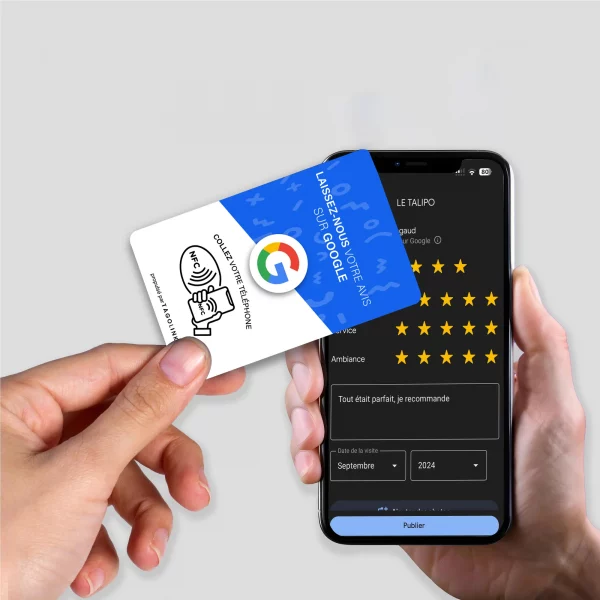 Google card mockup 3 Carte avis Google