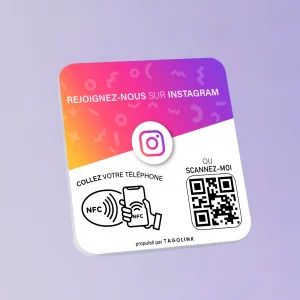 plaque instagram nfc tagolink