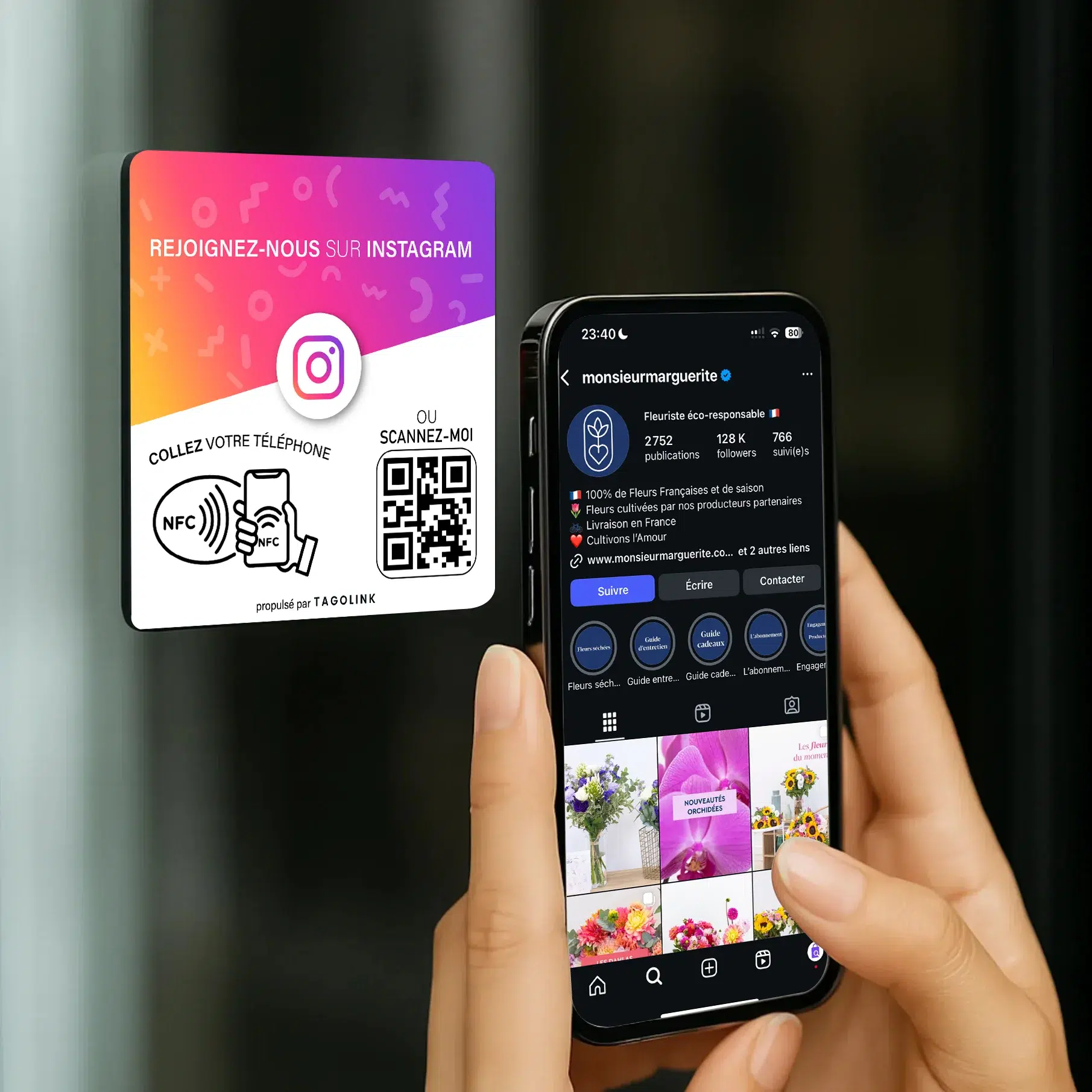 Instagram plaque Mockup 3 Plaque Instagram