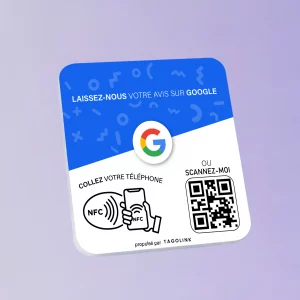 Plaque avis Google