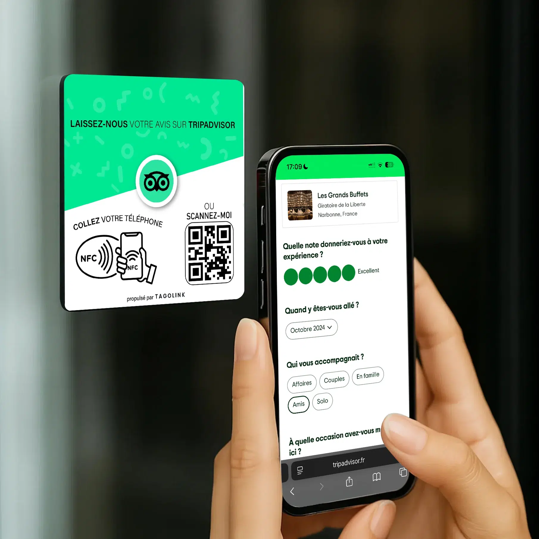 TripAdvisor plaque Mockup 3 Plaque avis TripAdvisor