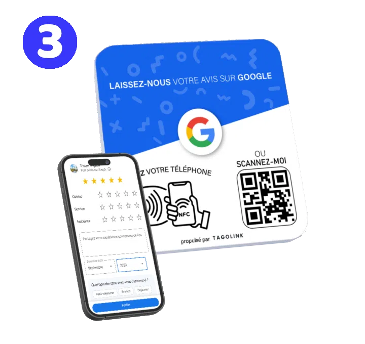 etape 3 Plaque avis Google