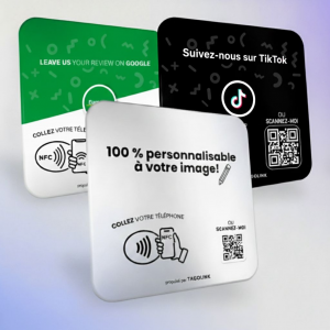 Plaque NFC 100 % personnalisée